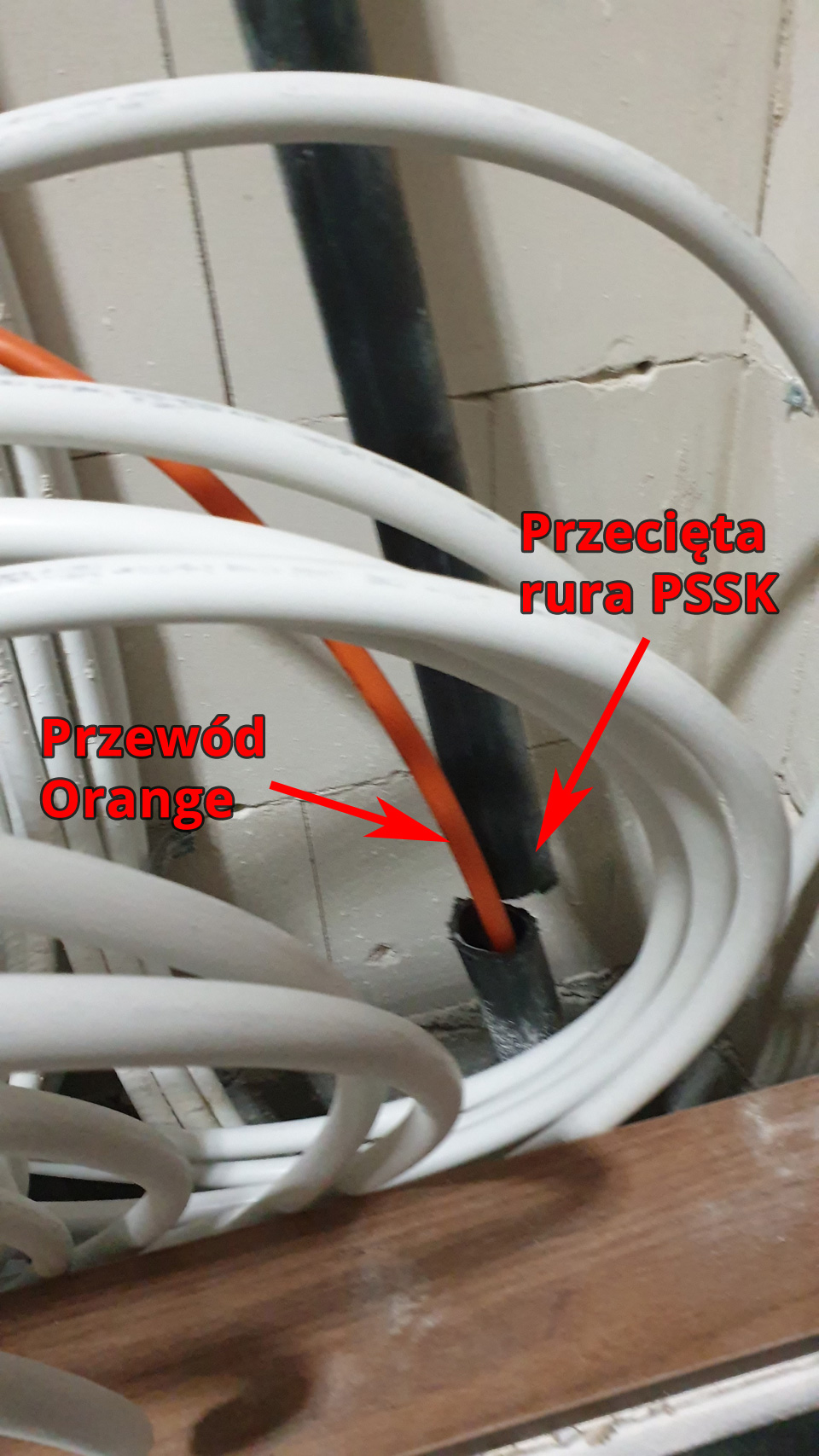Orange (Orange Polska S.A.) dewastuje sieci telekomunikacyjne konkurencji w Kiełczowie
